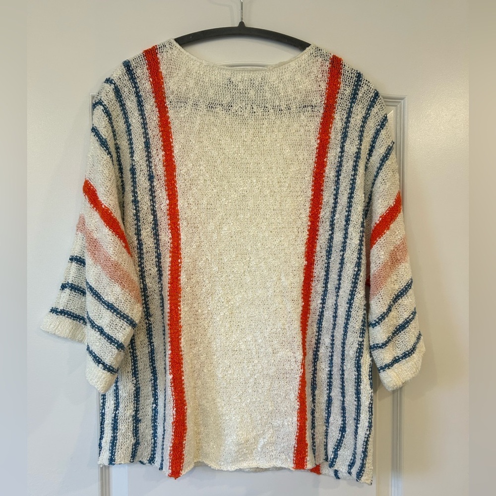 NWOT Dokotoo Color Block Striped Lightweight Cable Knit Sweater - Picture 4 of 6